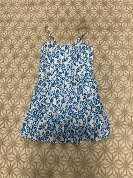 Lilly Pulitzer Dresses & Skirts - Lilly Pulitzer Blue and White Butterfly Print Mini Dress